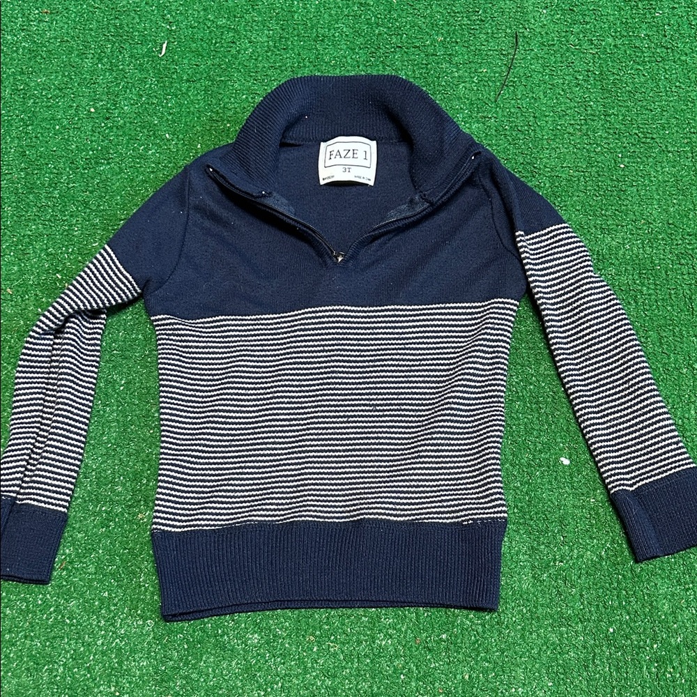 Navy and Gray Boys Sweater